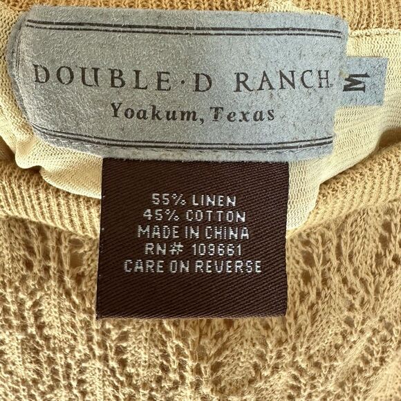 Double D Ranch Skirt Medium Midi Crochet Boho Western Color Block Pull On - Picture 2 of 7